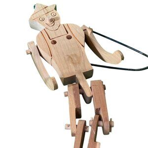 PINOCCHIO WOODEN MARIONETTE TOY‎ WITH MOVEABLE ARMS & LEGS